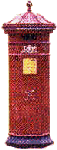 Click this post box for the Alberene Royal Mail website with videos, tartans, books, souvenirs, and more.  Copyrighted image used with their kind permission.