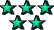 five animated stars
