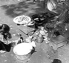 Vendor Frying Bananas