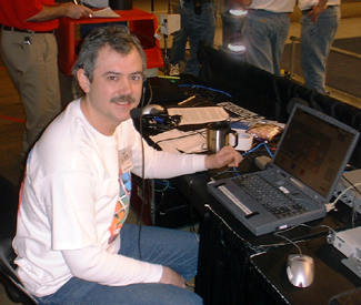 Chip at the controls
