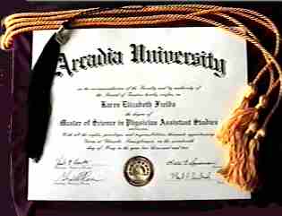 Karen Fields, M.S.P.A.S. Diploma from Arcadia University