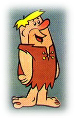 Barney Rubble, from a collectible plate.