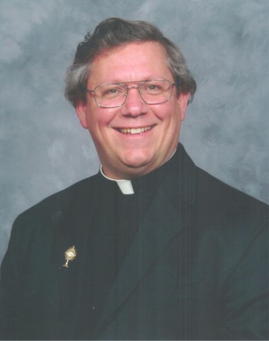 Father Tim Hayes after nine years at Blessed Sacrament.