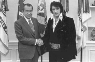 Elvis Presley and Richard Nixon